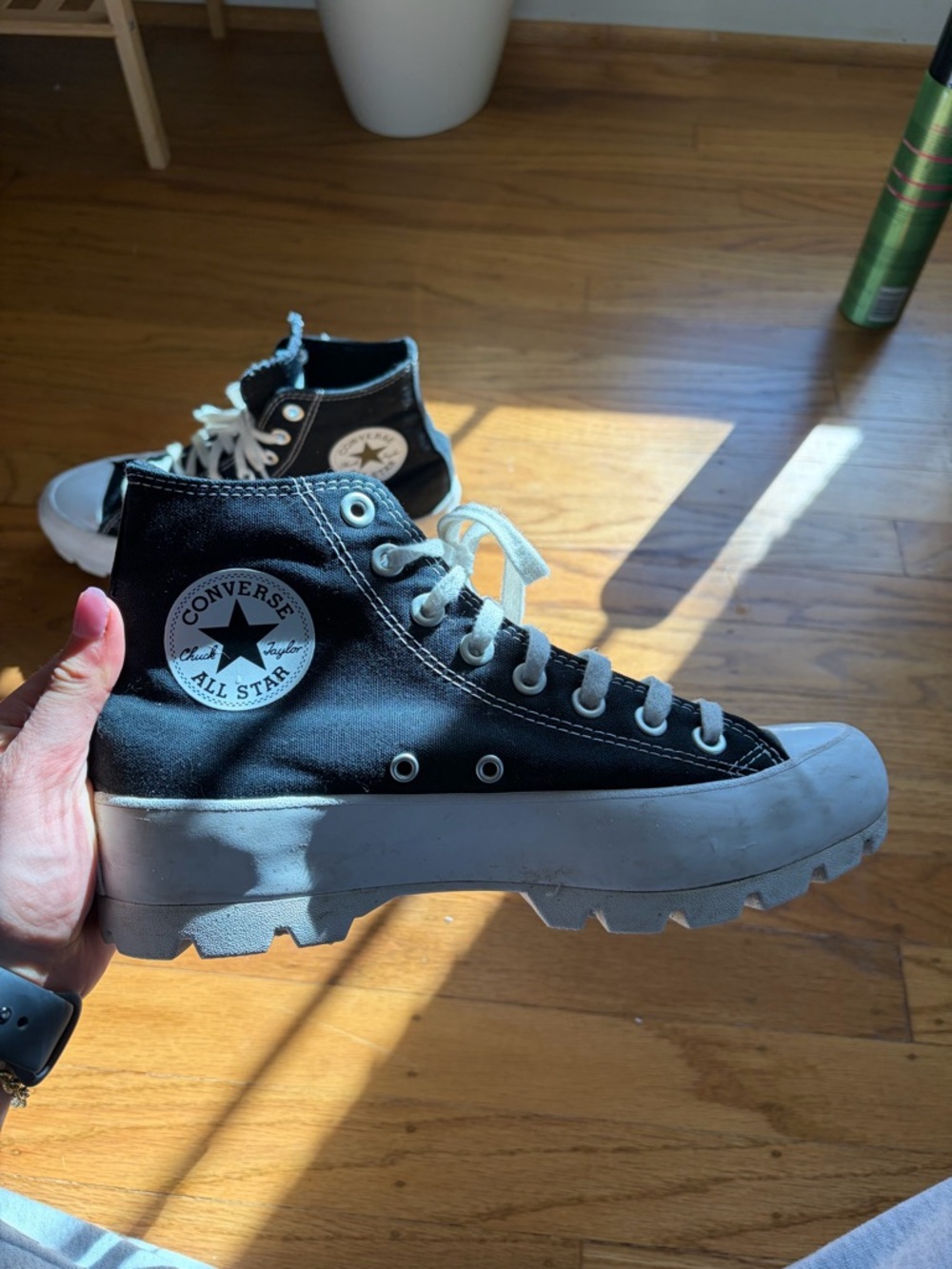 Converse Chuck Taylor All Star Black High-Top Lug-Sole Sneakers